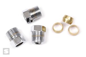 Ford Nut for 5/16in line x 3. Chrome