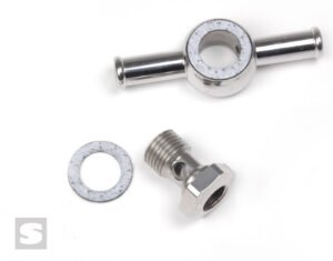 Banjo fitting - double end for fuel gauge