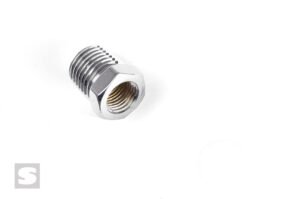 1/4NPT to 1/8NPT bush. Chrome