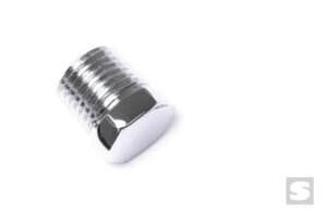 1/4NPT hex head plug. Chrome