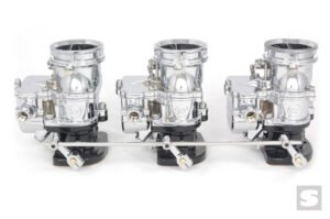 TwoStep 3x2 Linkage. Chrome. 5-1/2in carb spacing