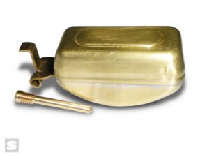 Brass float with hinge pin
