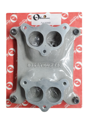 Offenhauser Dual Stromberg 97 Adapter for Rochester/Holley 4-Barrel Intake - 3660