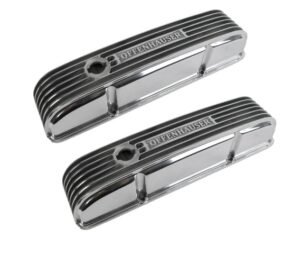 Offenhauser Small-Block Chevy High-Rise Valve Covers - Two Twist-In Holes - 4056 HR 2H