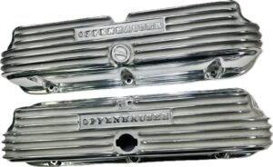 Offenhauser Small-Block Ford High-Rise Finned Valve Covers - Pair - 5487 HR